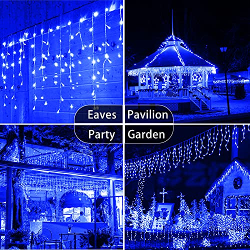 400 LED 32.8 FT 8 Modes 75 Drops Fairy String Curtain Lights for Christmas Decor