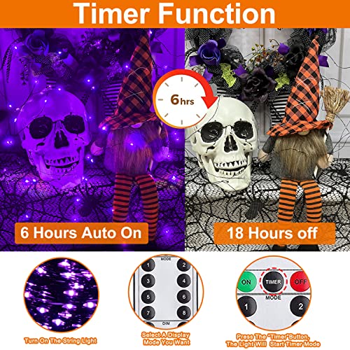 3 Set  Halloween Lights, w/ Remote & Timer 8 Modes Total 180 LED 59 Ft