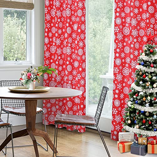 Snowflake Christmas Curtains Decoration