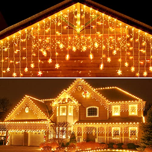 Curtain Lights for Decorations, 10 Ft Connectable String Lights with 8 Twinkle Modes Led Fairy Lights