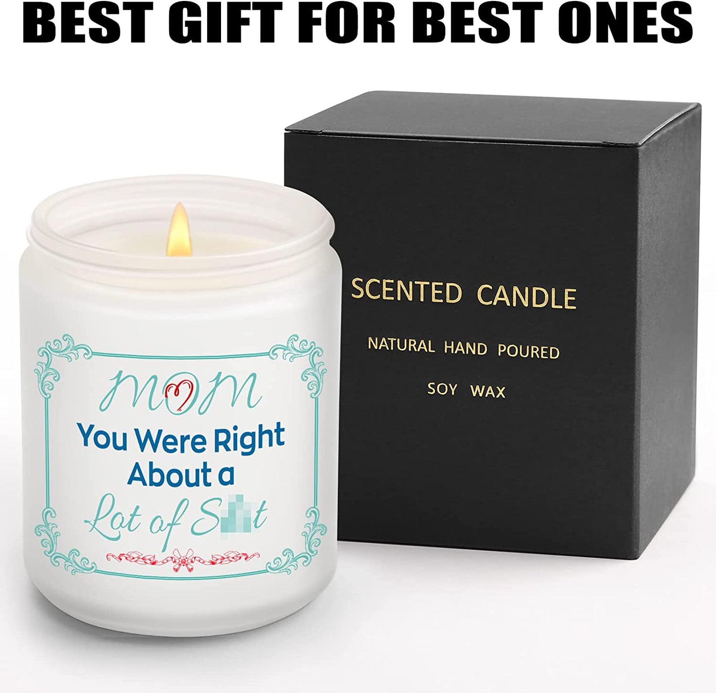 Gag Gifts for Mother's Day, Birthday Gifts for Mom, Funny Lavender Scented Candle (7oz)