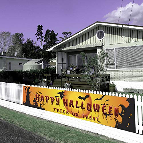 98"x 19" Large Happy Halloween Banner