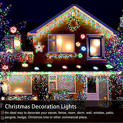 400 LED 32.8 FT 8 Modes 75 Drops Fairy String Curtain Lights for Christmas Decor