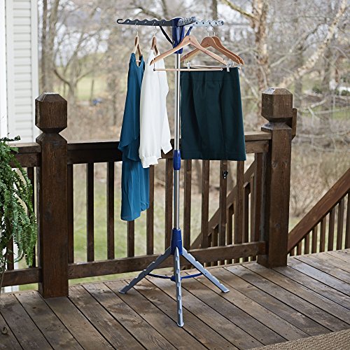 Portable 2-Tier Clothes Drying Rack Tri-pod