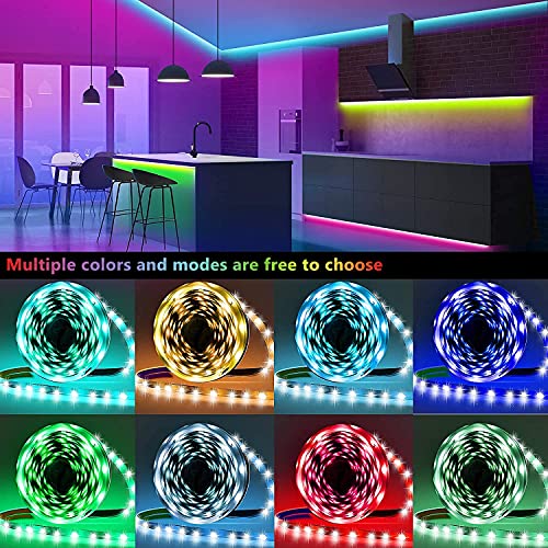 Led Strip Lights  Bluetooth Smart App Control Music Sync Color Changing RGB Led Light Strip with Remote