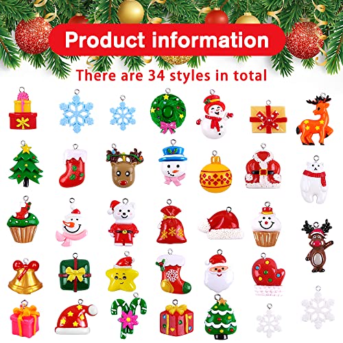 38PCS Mini Christmas Tree Hanging Ornaments