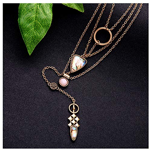 Exquisite Sequins Multilayer Pendant Necklace for Women