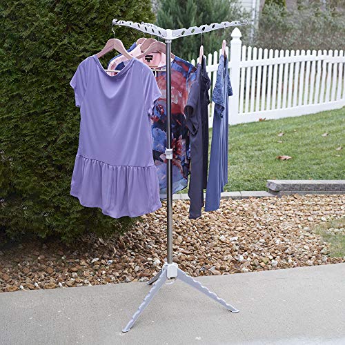 Portable 2-Tier Clothes Drying Rack Tri-pod