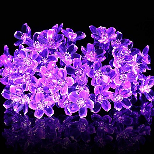 33 Feet 100 LED Cherry Flower Fairy String Lights Christmas, 8 Flash Modes with Tail Plug