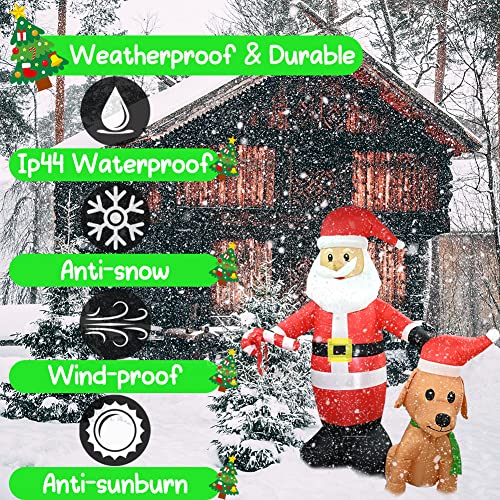 Halloween Inflatables Grim Reaper, Spooky Ghost with Sounder Outdoor Decorations, Double-Sided Design