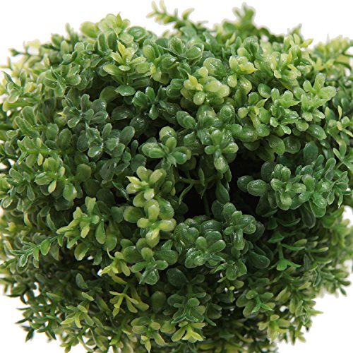 Set of 2 Artificial Boxwood Topiary Trees, Fake Plants Decor - 12 Inch