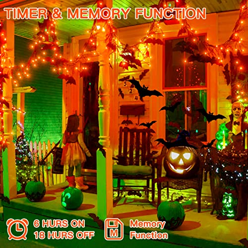 60 FT 180 LED Halloween Lights Decorations Lights