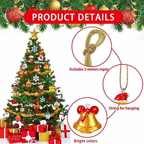 38PCS Mini Christmas Tree Hanging Ornaments