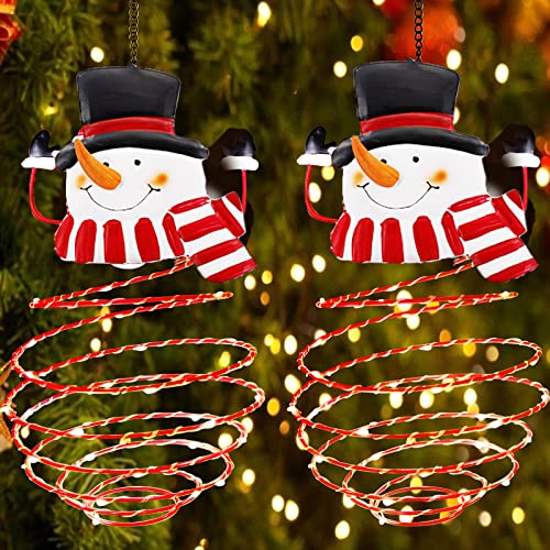 2 Pack  Christmas Hanging Solar Lanterns