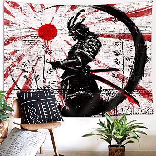 Japanese Samurai Art Tapestry Wall Decoration