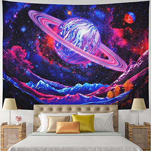 Galaxy Trippy Planet Tapestry for Home Decoration