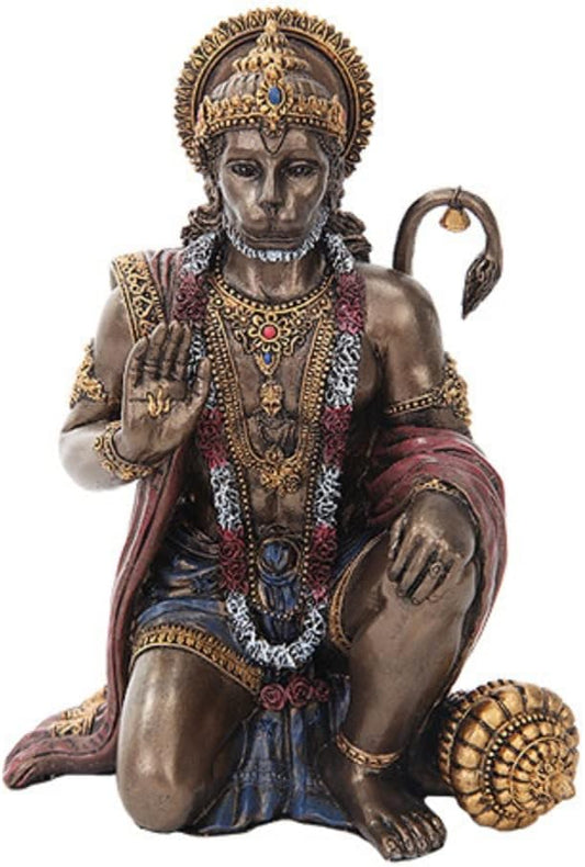 6 Inch Hanuman Indian Hindu God Resin Statue Figurine