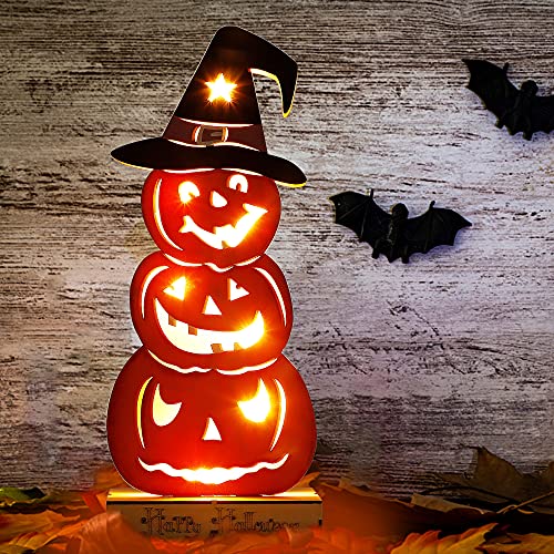 Wooden Home Halloween Tabletop Decorations