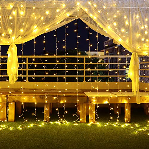 Curtain Lights for Decorations, 10 Ft Connectable String Lights with 8 Twinkle Modes Led Fairy Lights