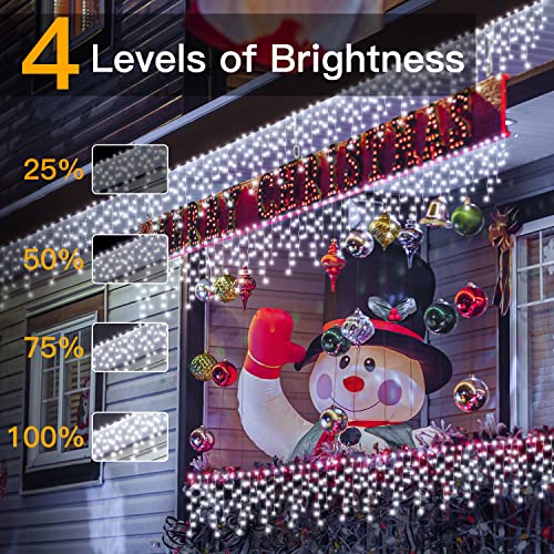 Icicle Lights 594LED 49ft Connectable Christmas Decoration