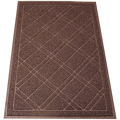 Universal Doormat |  XL Size 42” x 35” | Anti-Slip Durable & Washable | Low Profile, Dirt & Dust Absorber