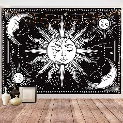 Wall Hanging Moon Tapestry Wall Art for Bedroom, Living Room, Dorm Decor