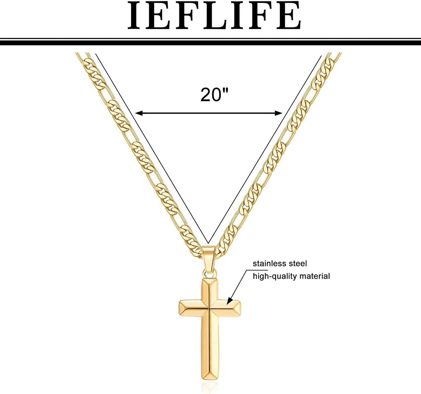 Fathers Day Cross Gifts for Men, Gold - (To my dad from son)