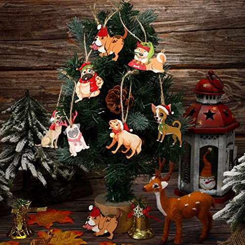 36 Pieces Wooden Christmas Ornaments