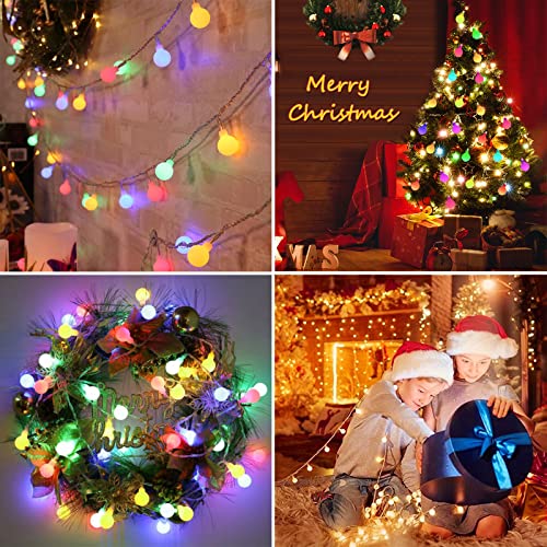 Multicolor Globe Christmas String Lights