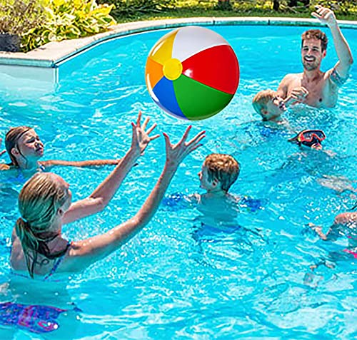 3 Pack 20" Large Inflatable Beach Balls for Kids & Adults