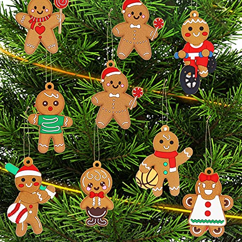 Gingerbread Man Christmas Tree Decorations & Ornaments Set