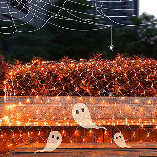 Connectable Christmas/Halloween Net Lights, 12FT x 5FT 360 LED