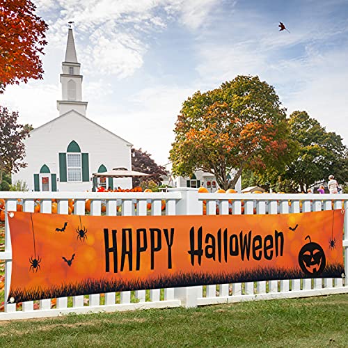 Happy Halloween Decorations Banner Large 120" x 20"