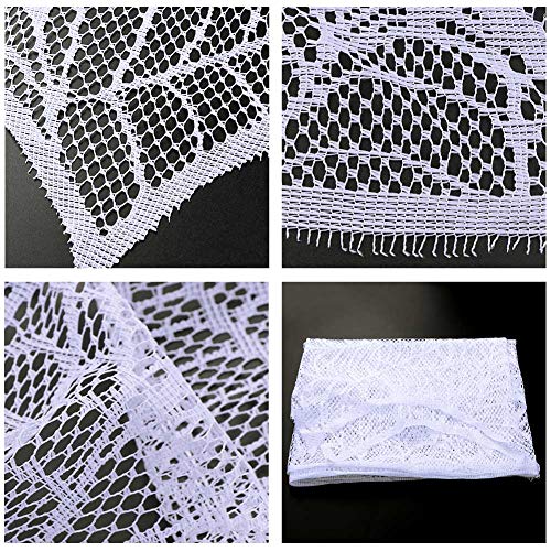 Halloween Decoration  Lace Spiderweb Fireplace Mantle Cover