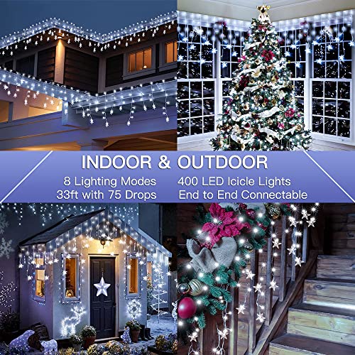 400 LED 33FT  Christmas Lights Outdoor Decoration