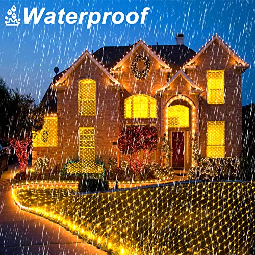 Christmas Net Lights 200 LED 9.8ft x 6.6ft w/ 11 Modes & Remote