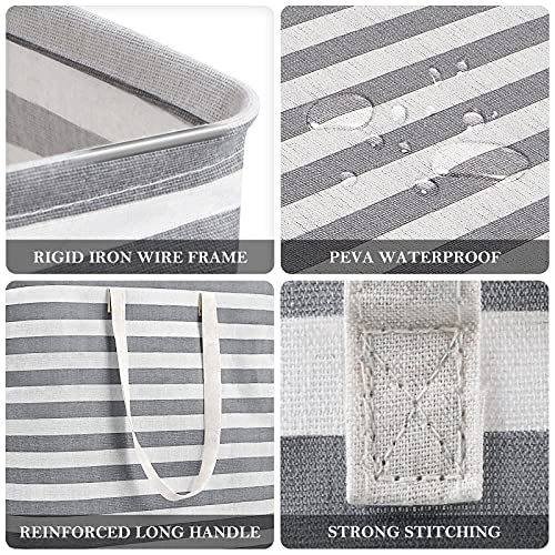 Freestanding Laundry Hamper w/ Long Reinforced Handles, Large Waterproof