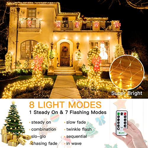 9.8x6.6ft 200 LED Christmas Net Lights