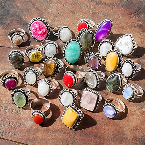 10 Pcs Lot Of Silver Plated handmade rings