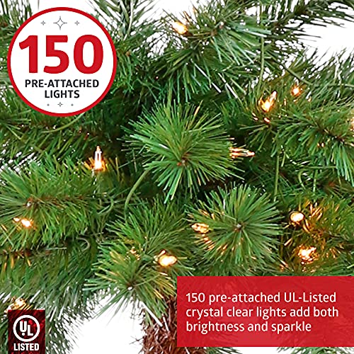 Christmas Pre-Lit Artificial Palm Tree with 150 UL-Listed Clear Lights