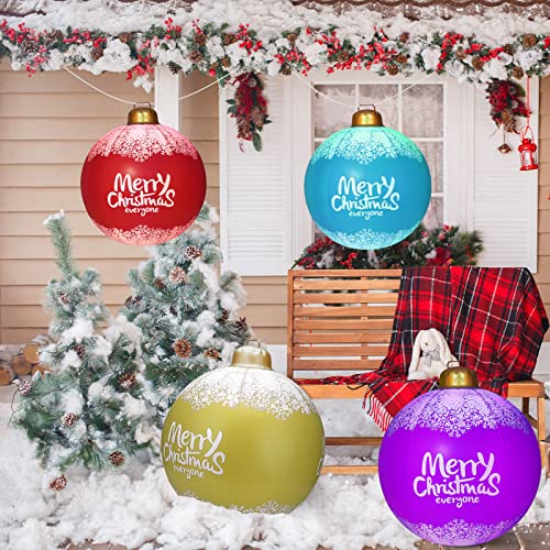 24in Giant Christmas Balls Outdoor Decoration w LEDS