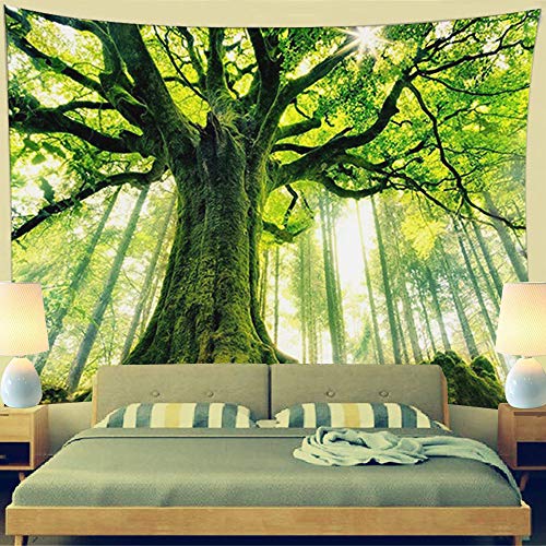 Nature Forest Thick Tree Wall Tapestry 3D Print Tree of Life Wall Art Decoration