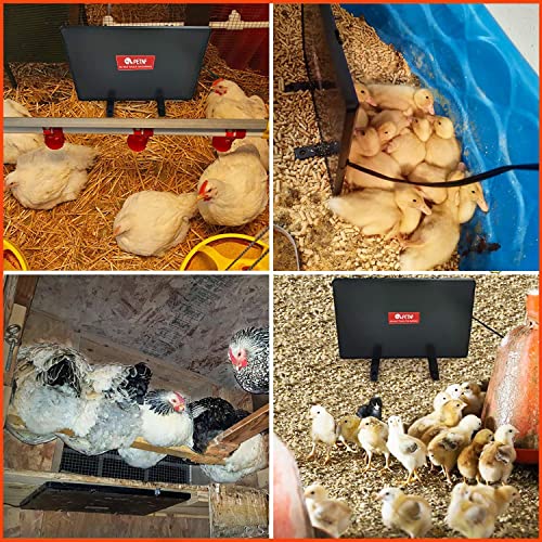 Chicken Coop Heater 140 Watts Radiant Energy Efficient Design Safer Than Brooder Lamps