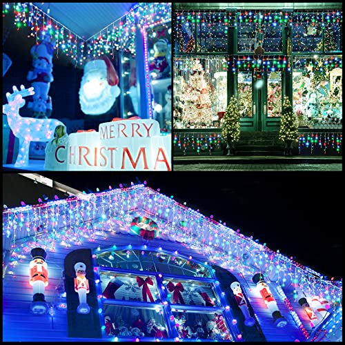 400LED 8 Modes 75 Drops Hanging Christmas Lights