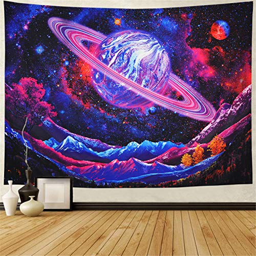 Galaxy Trippy Planet Tapestry for Home Decoration