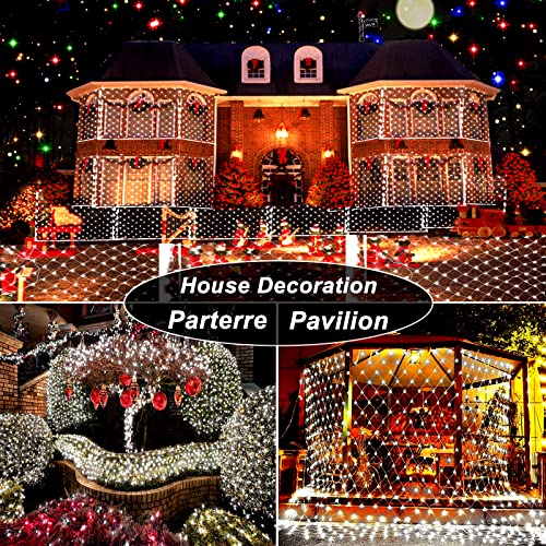 Christmas Net Lights 200 LED 9.8ft x 6.6ft w/ 11 Modes & Remote