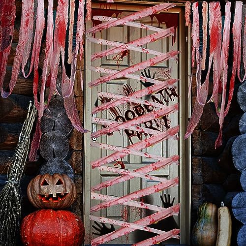 Bloody Halloween Decorations Hanging Indoor Outdoor Creepy Decor Cocoon Corpseprop for Haunted House