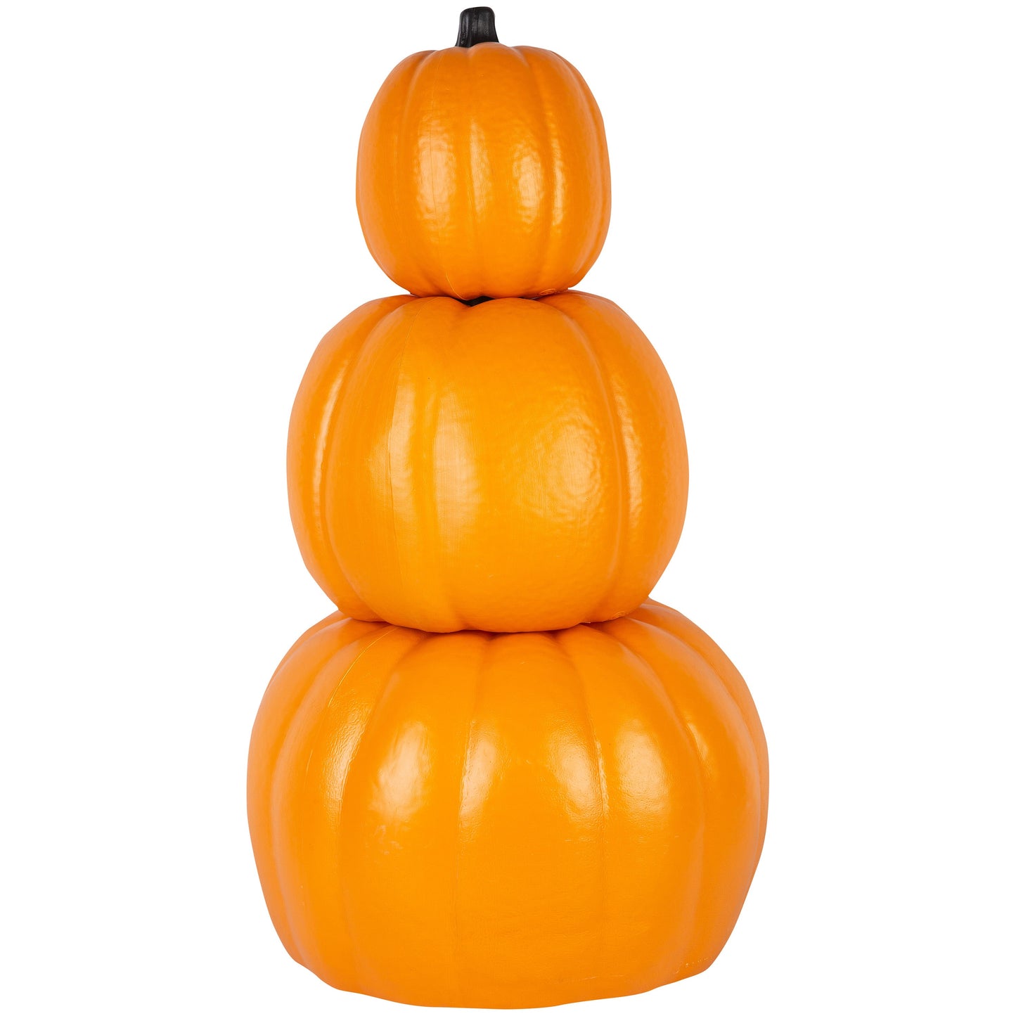 Orange Blow Mold Pumpkin Trio for Halloween Decoration