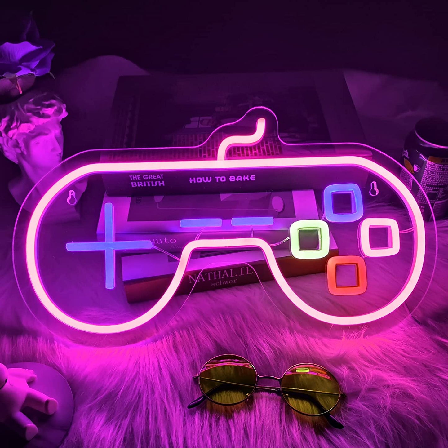 Gamepad Neon Light for Gamer Room Decoration