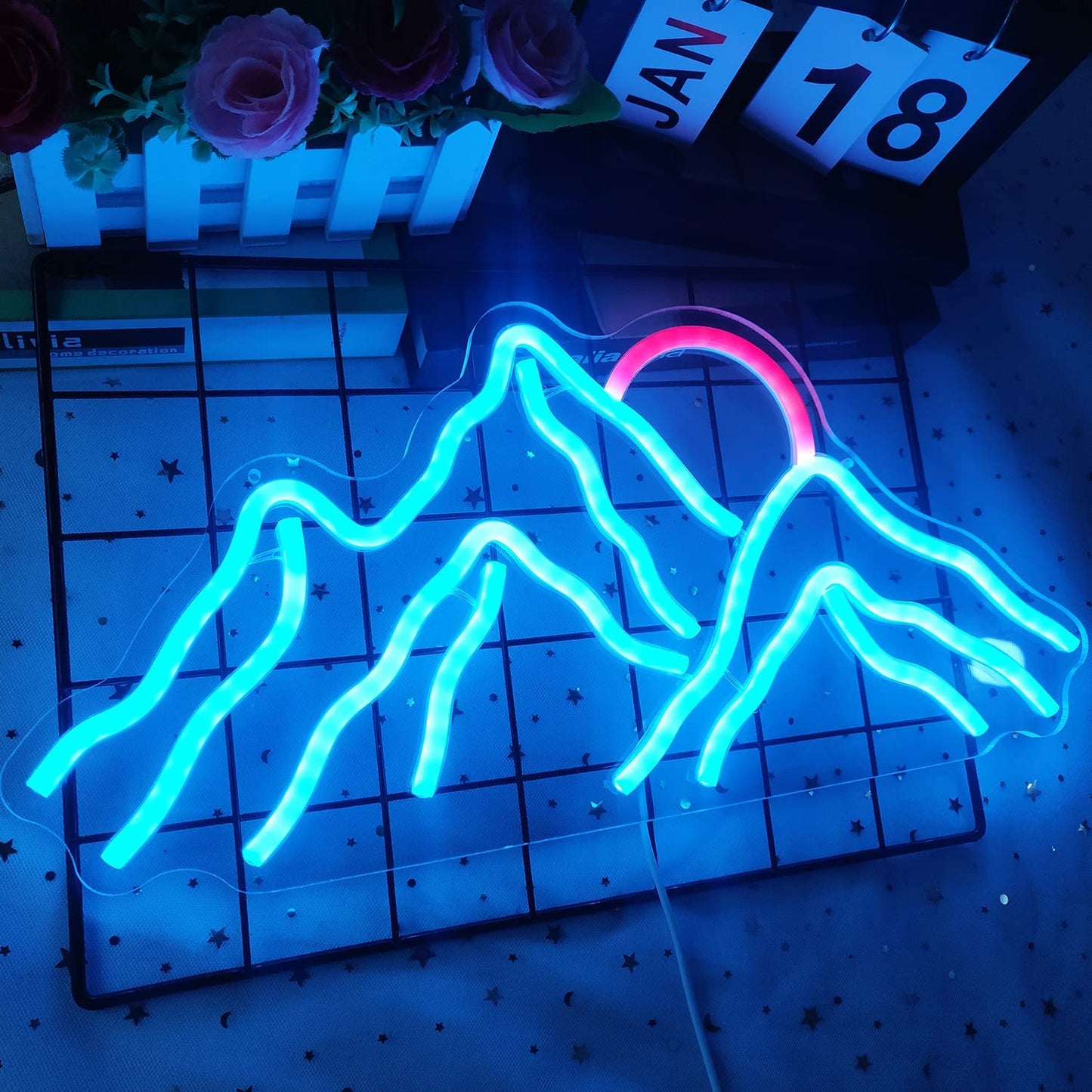 Mountain Neon Light for Wall Decoration